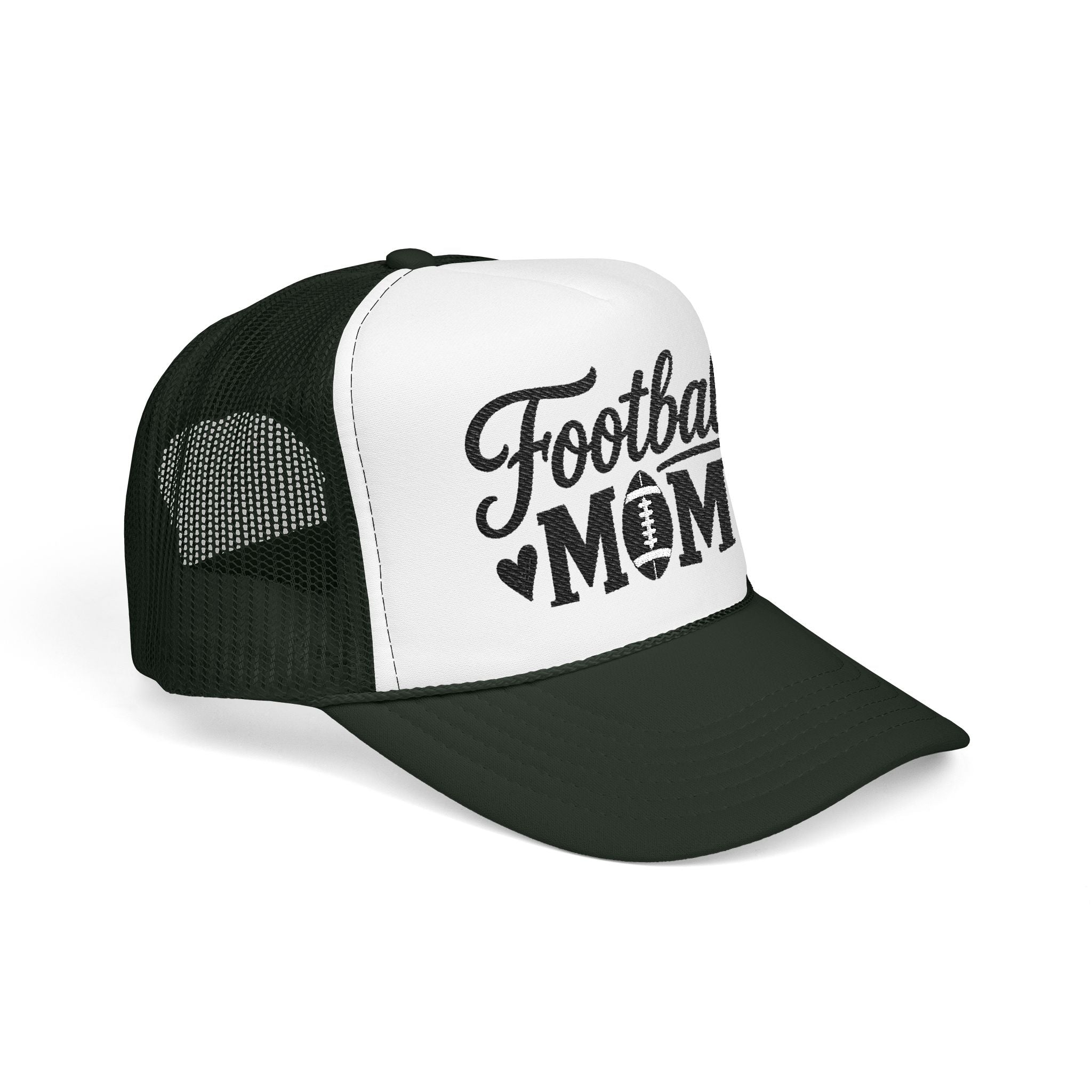 Football Mom Trucker Hat — Mesh Foam Cap for Game Day