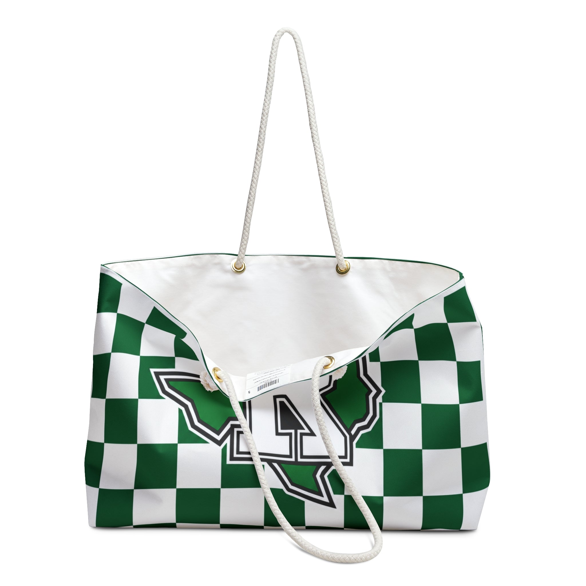 Ropes Logo - Green & White Travel Tote