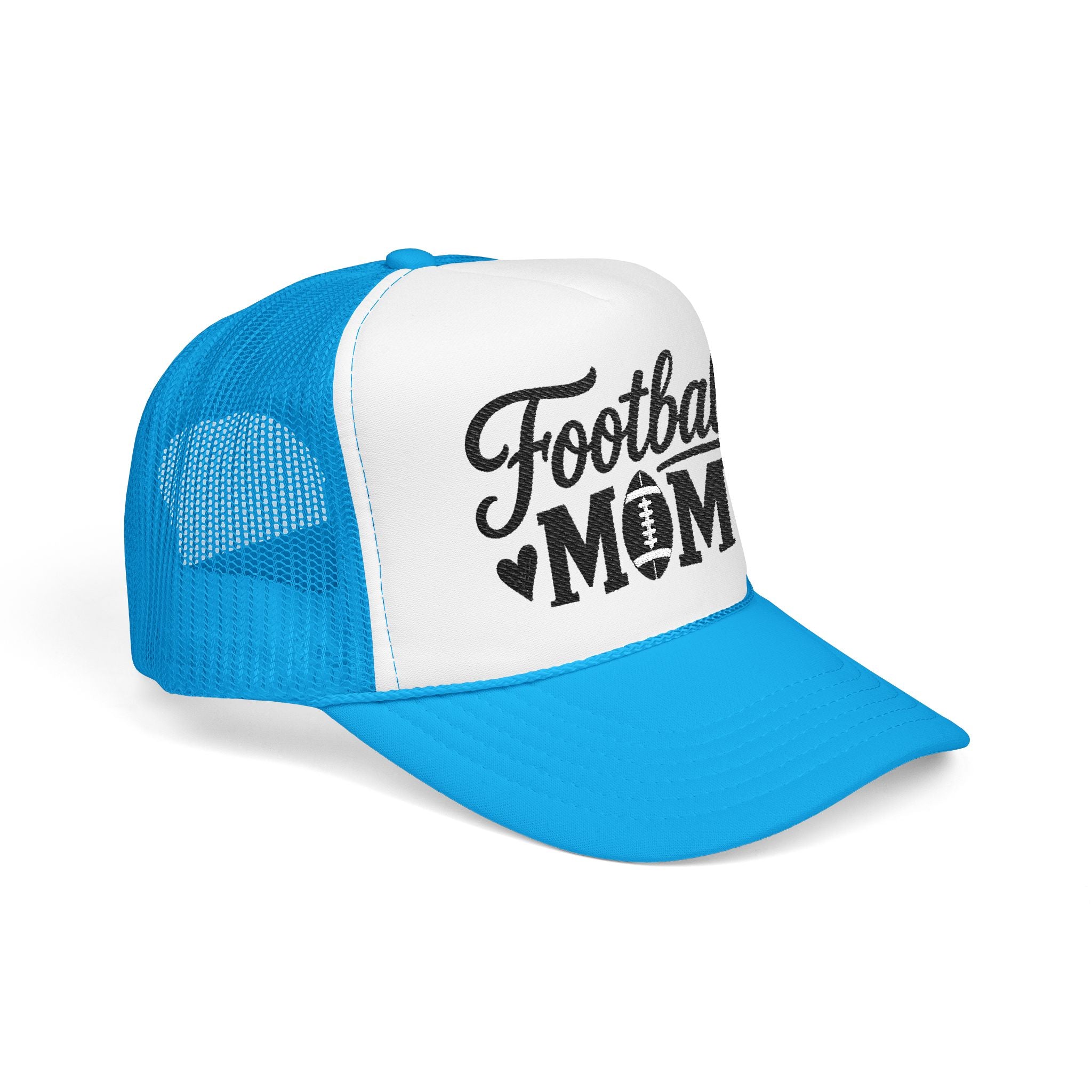 Football Mom Trucker Hat — Mesh Foam Cap for Game Day