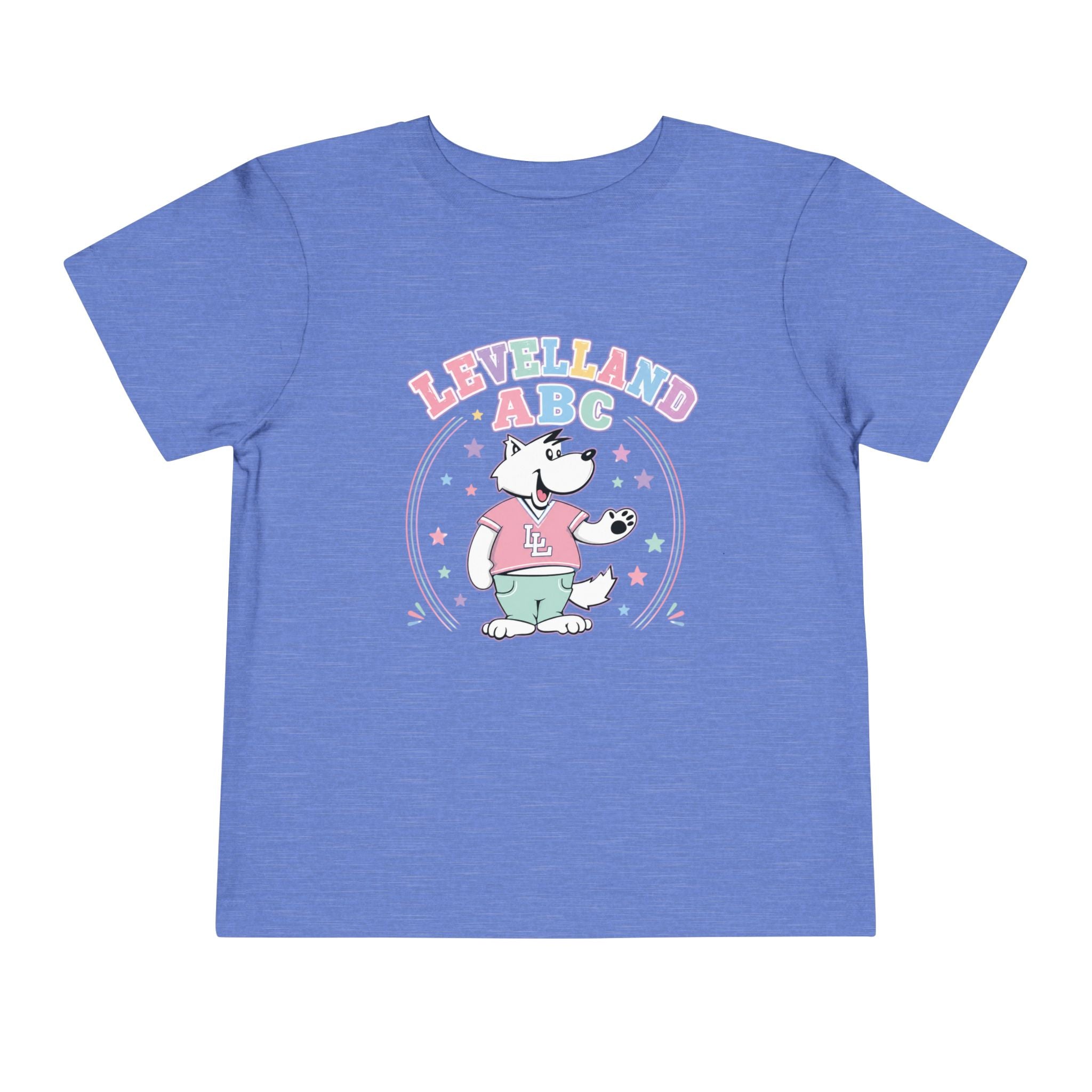 Levelland ABC Toddler Tee — Cute Cartoon Pup Back-to-School Shirt