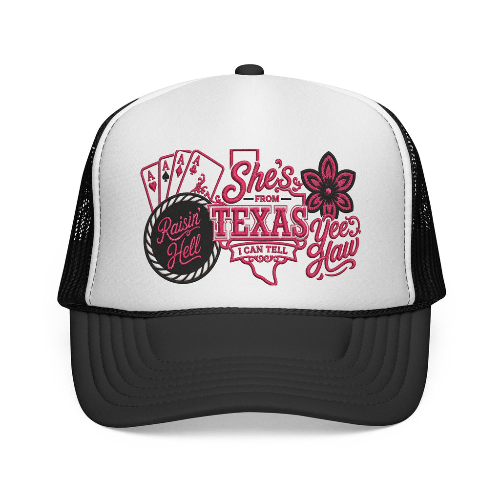 Texas Sweetheart Trucker Hat — "She’s From Texas, I Can Tell"