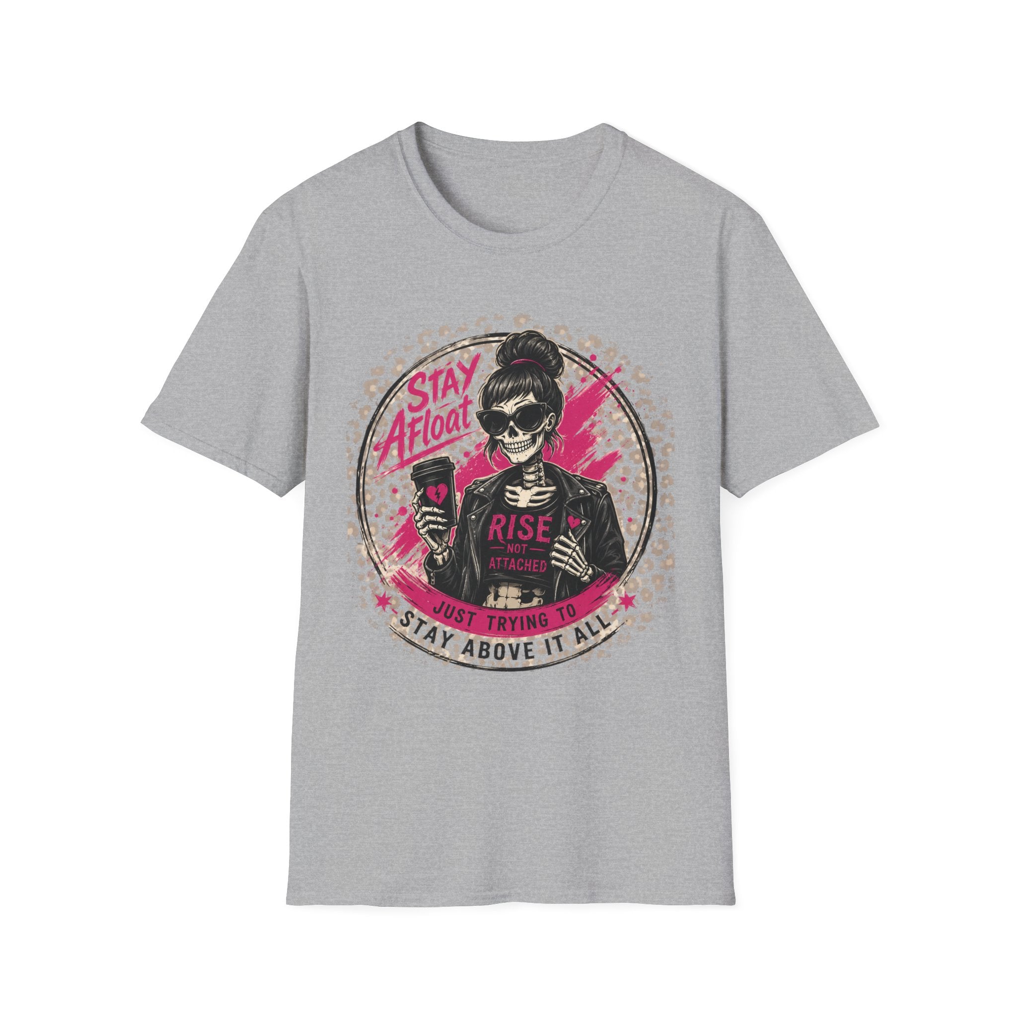 Stay Afloat Skull Tee — Edgy Rockabilly Women's Graphic T-Shirt