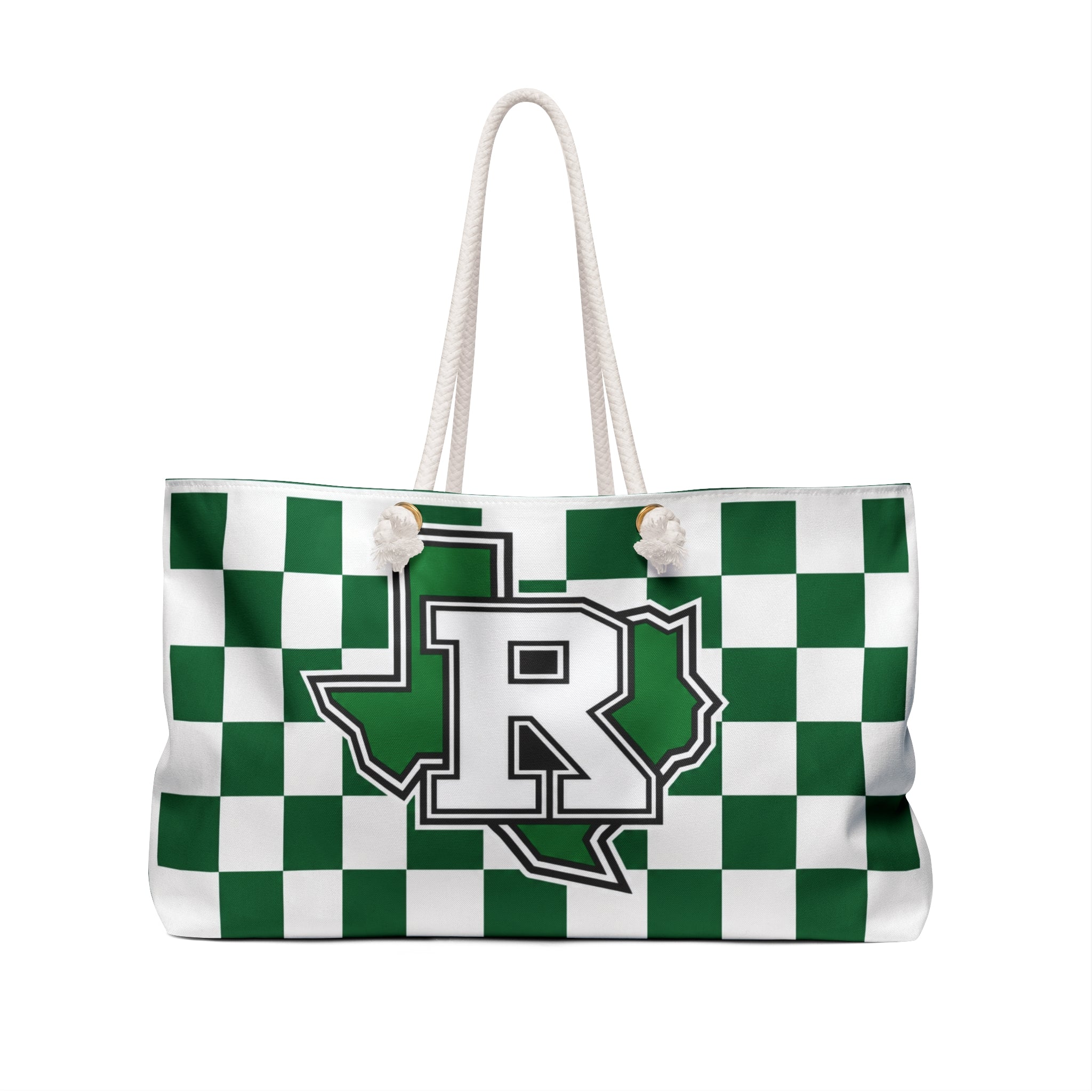 Ropes Logo - Green & White Travel Tote