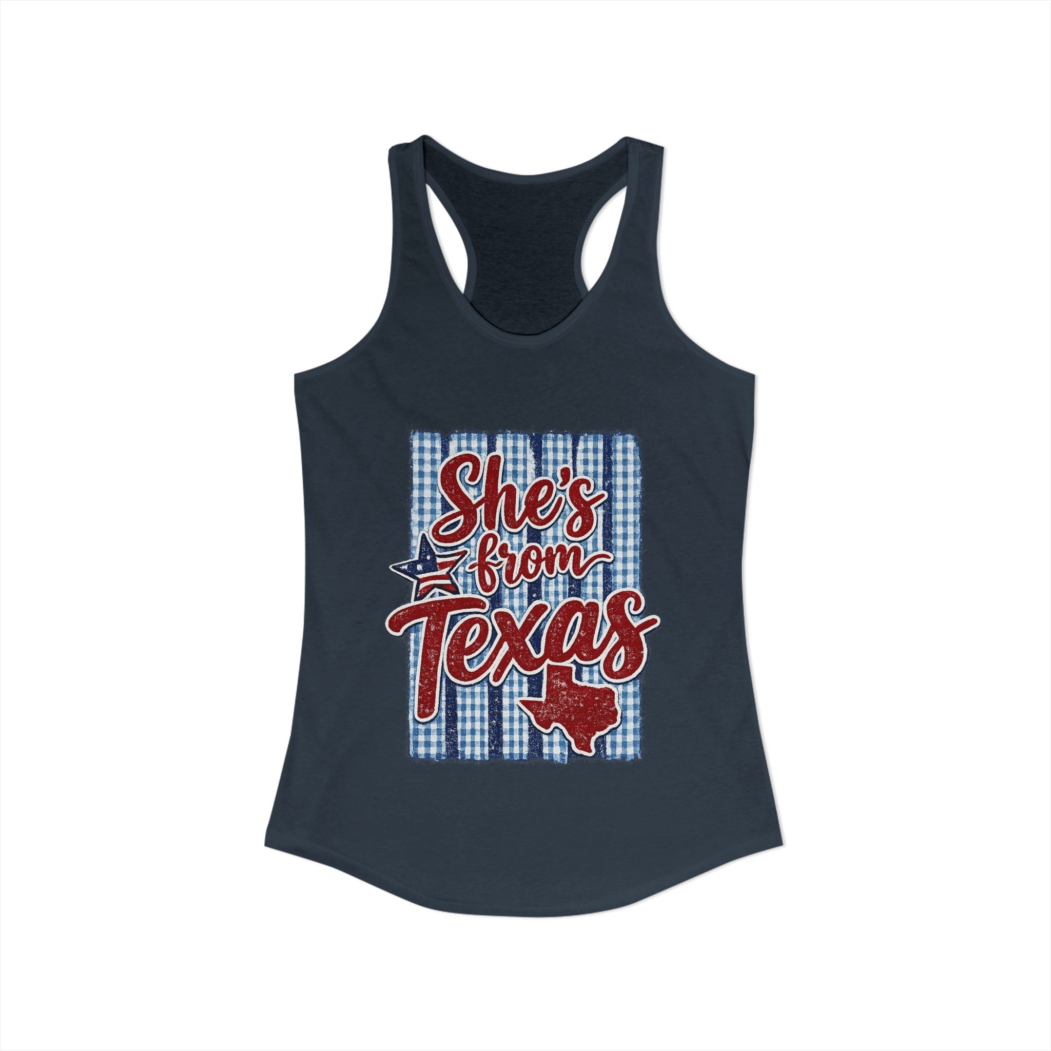 She's From Texas Racerback Tank