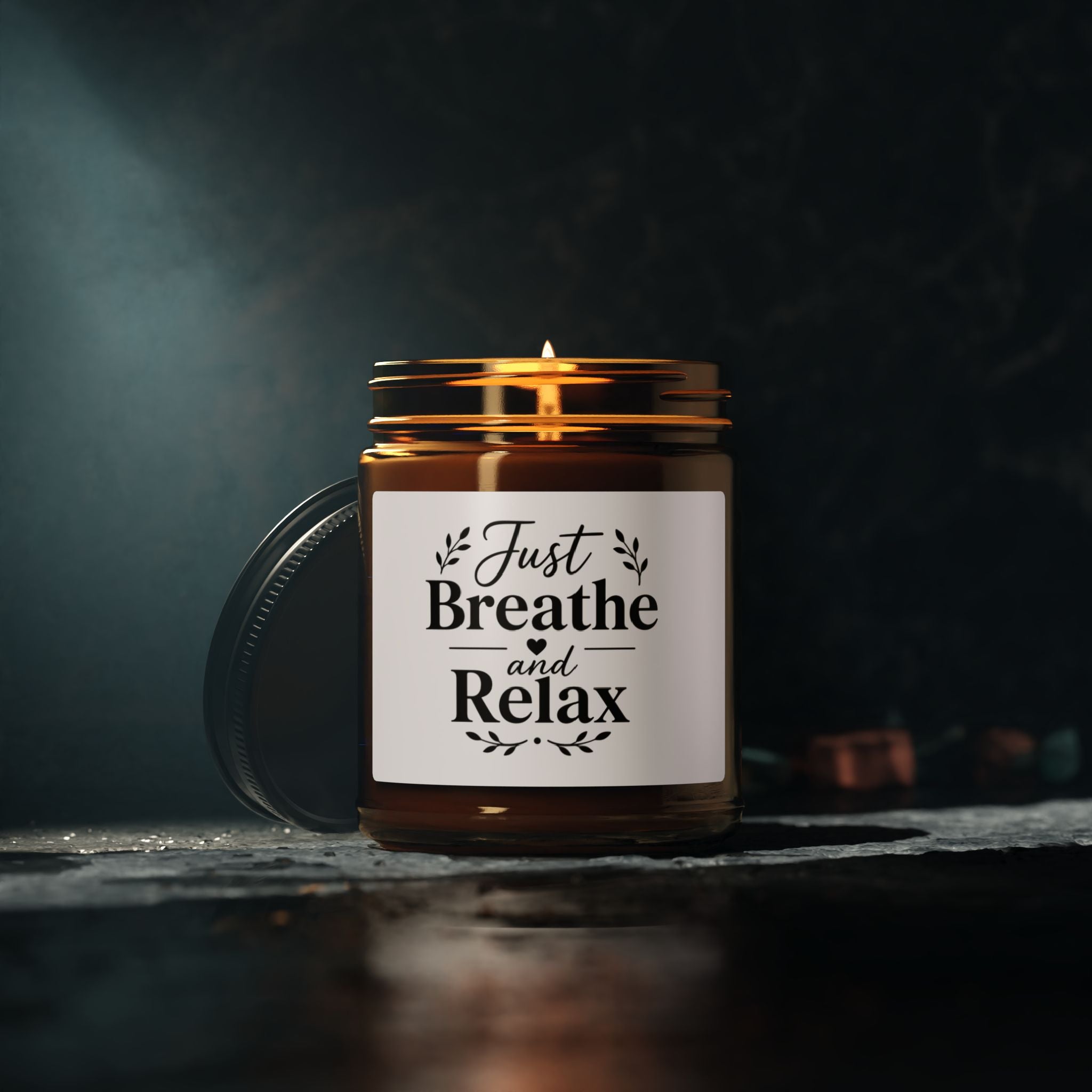 Just Breathe and Relax Candle