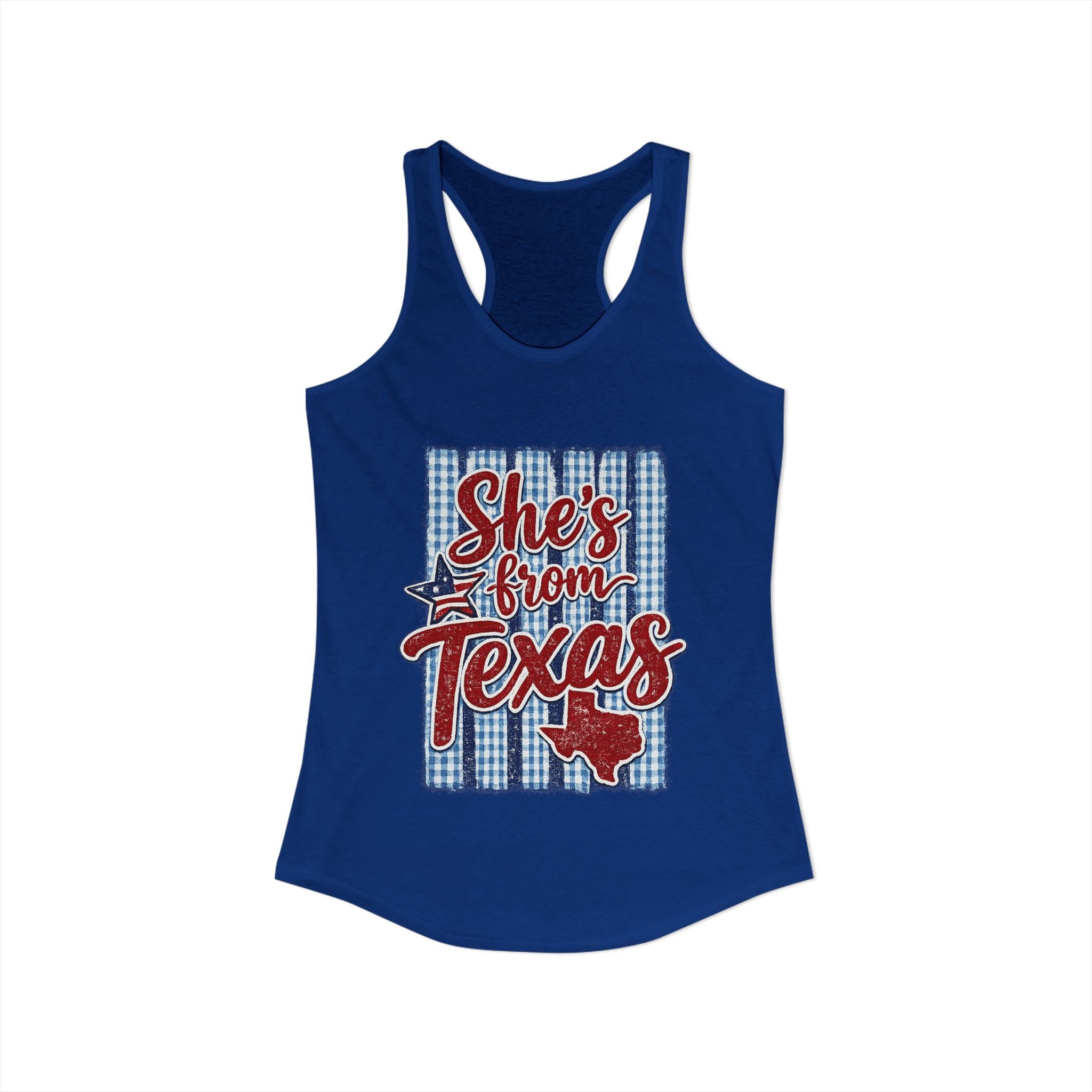 She's From Texas Racerback Tank