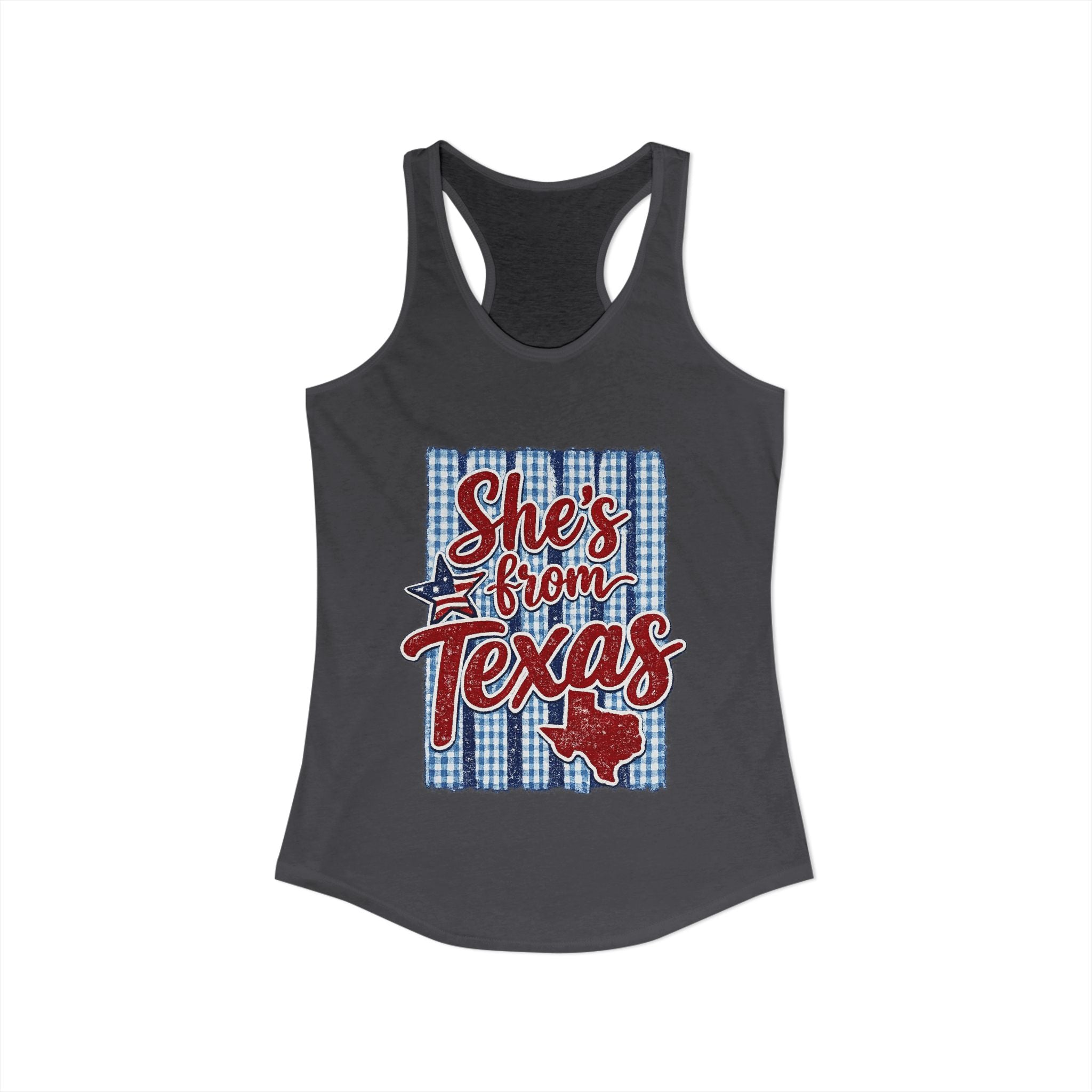 She's From Texas Racerback Tank