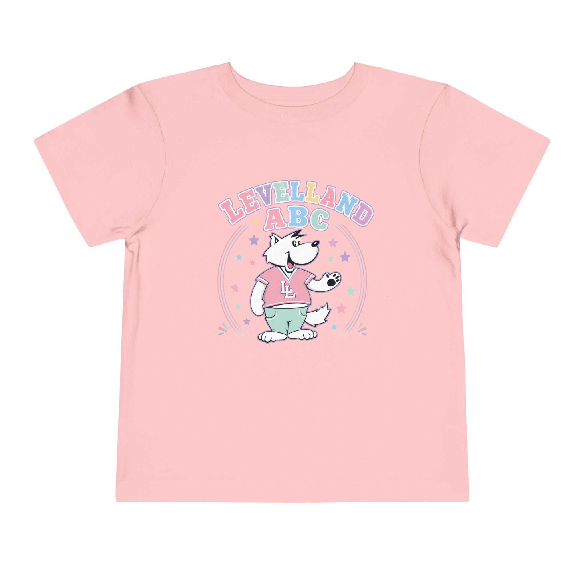 Levelland ABC Toddler Tee — Cute Cartoon Pup Back-to-School Shirt