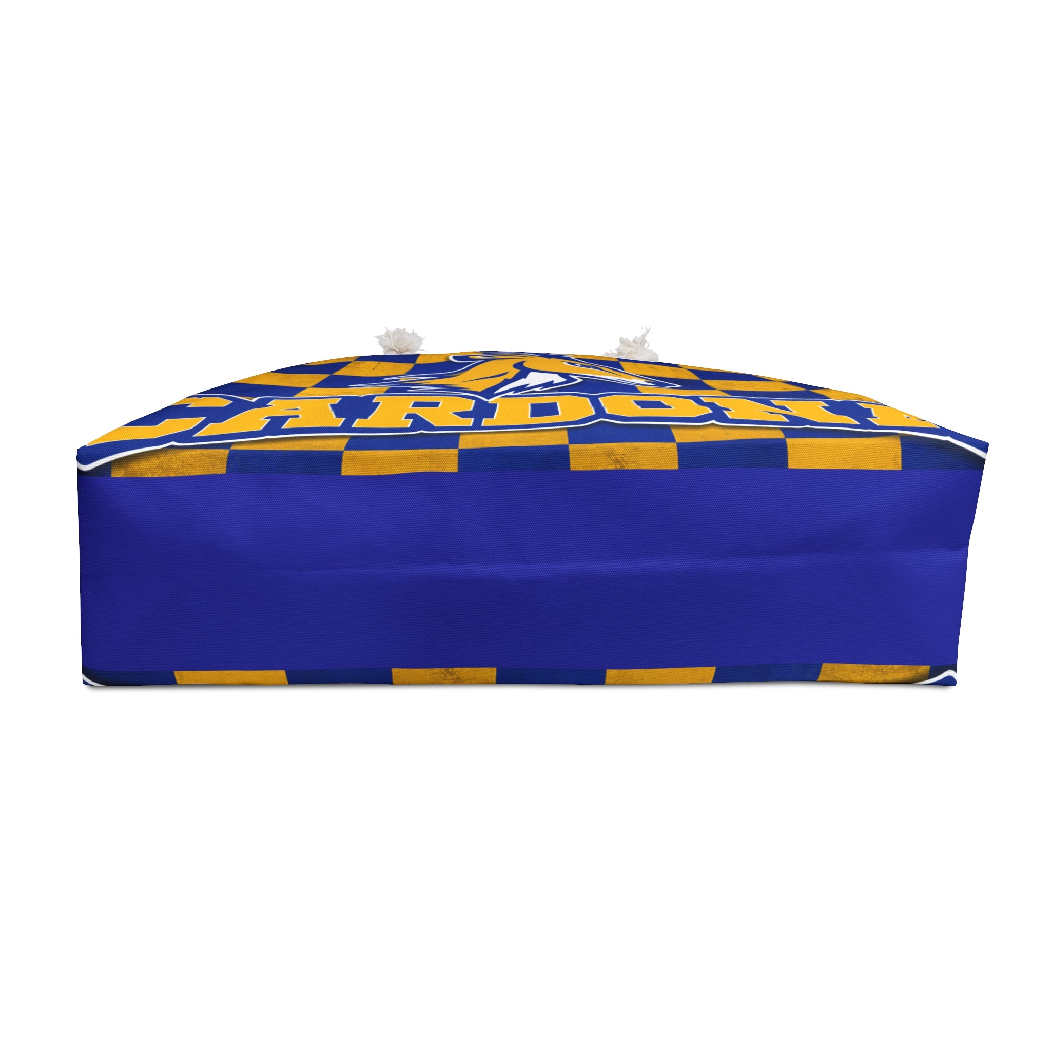 Cardona Checkerboard Weekender Bag — School Mascot Travel Tote