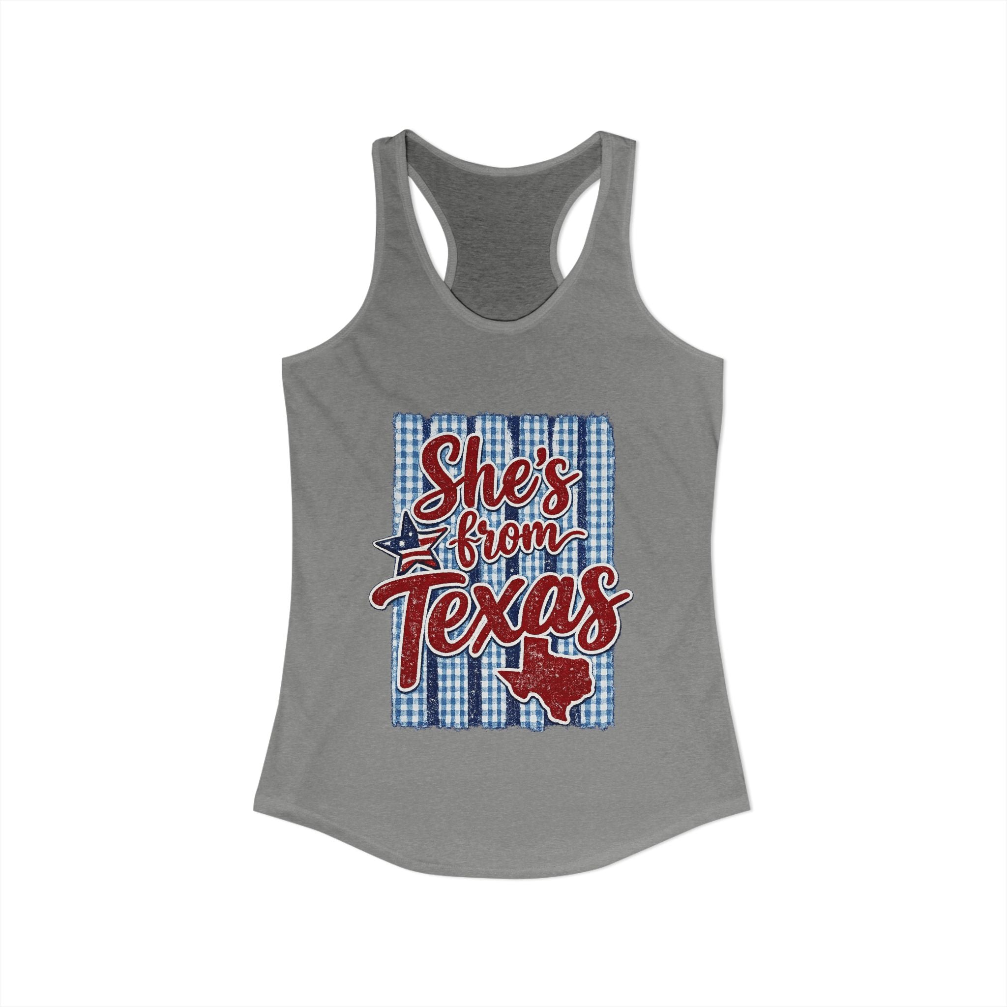 She's From Texas Racerback Tank