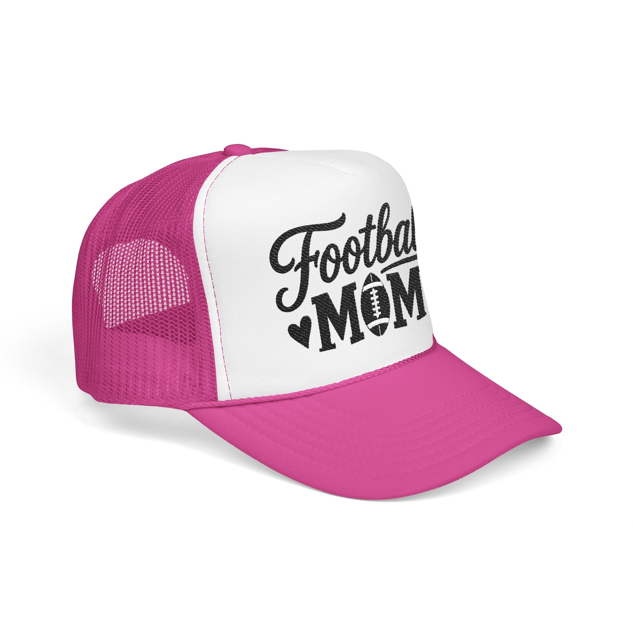 Football Mom Trucker Hat — Mesh Foam Cap for Game Day