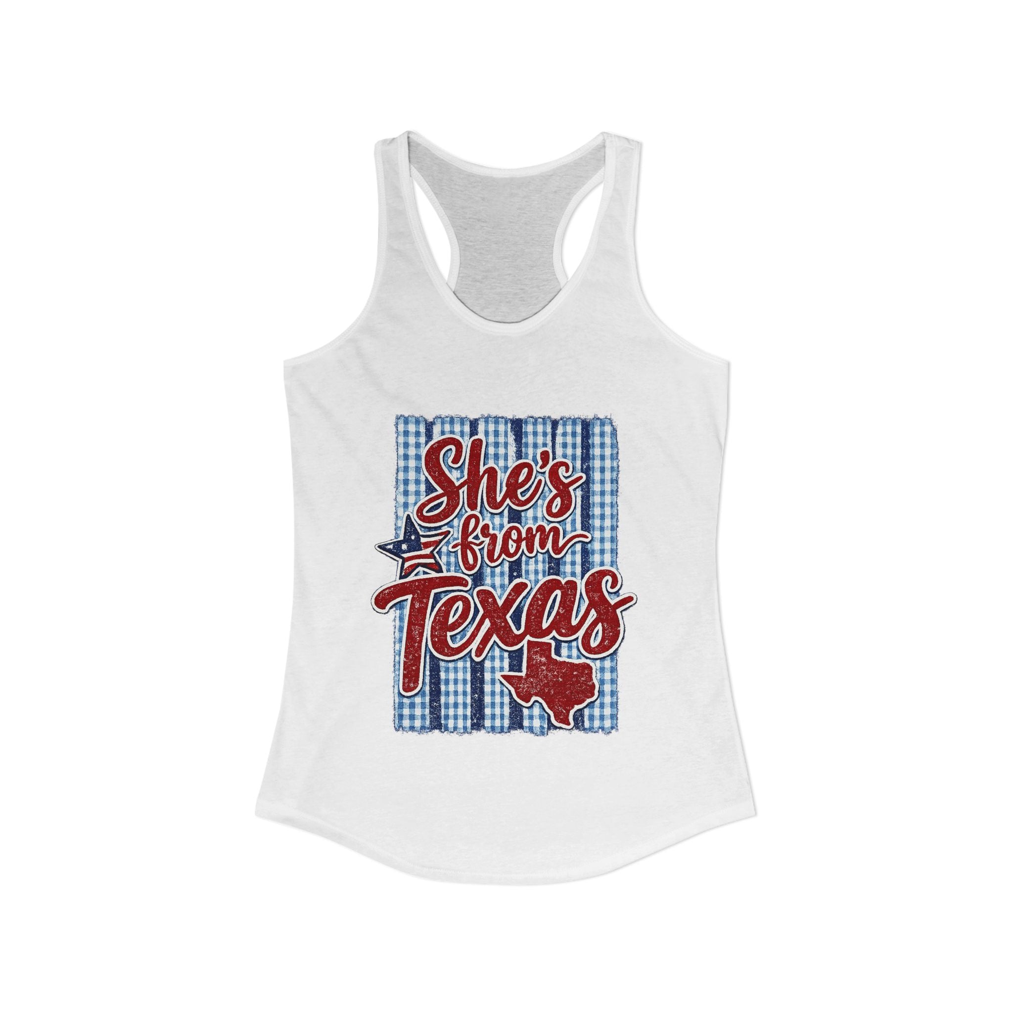 She's From Texas Racerback Tank