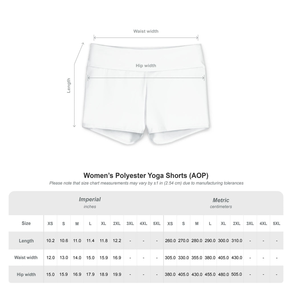 Checkerboard Print Women's Yoga Shorts — Black & White Retro Grid Activewear