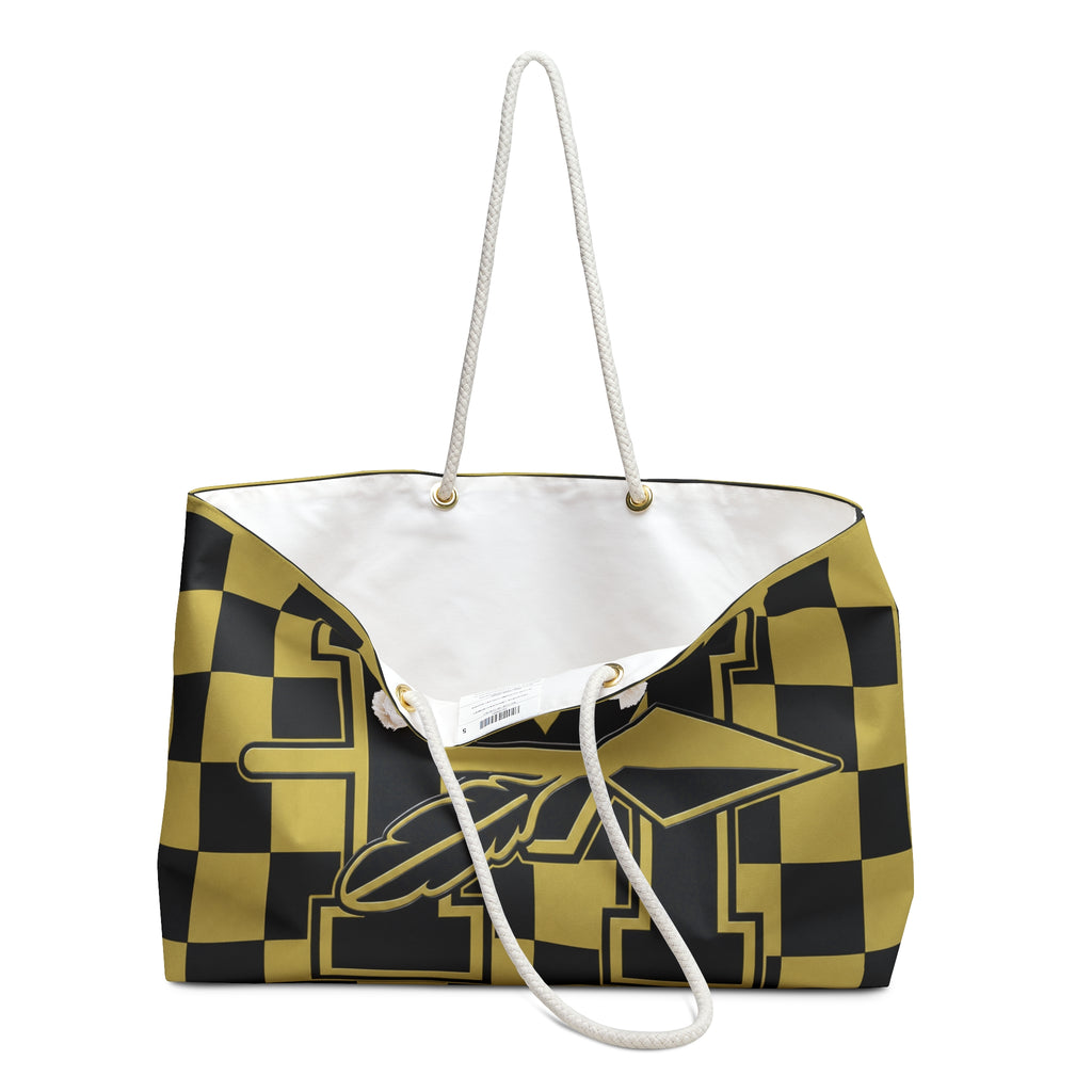 Morton Logo - Bold Black & Gold Travel Tote
