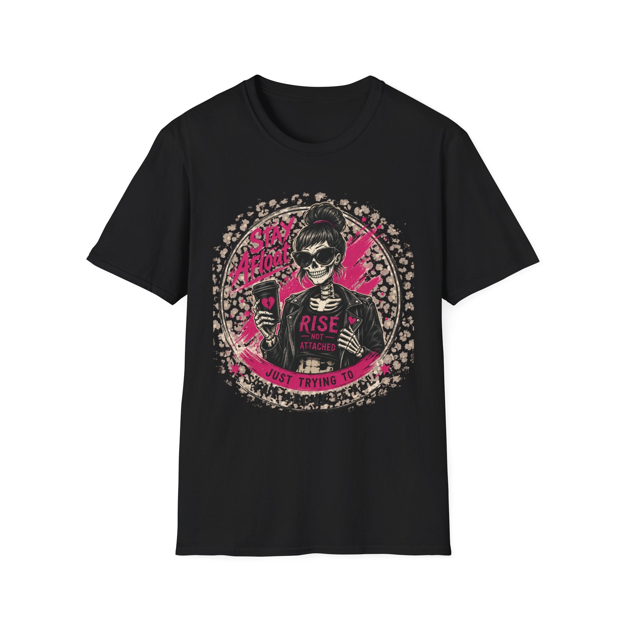 Stay Afloat Skull Tee — Edgy Rockabilly Women's Graphic T-Shirt