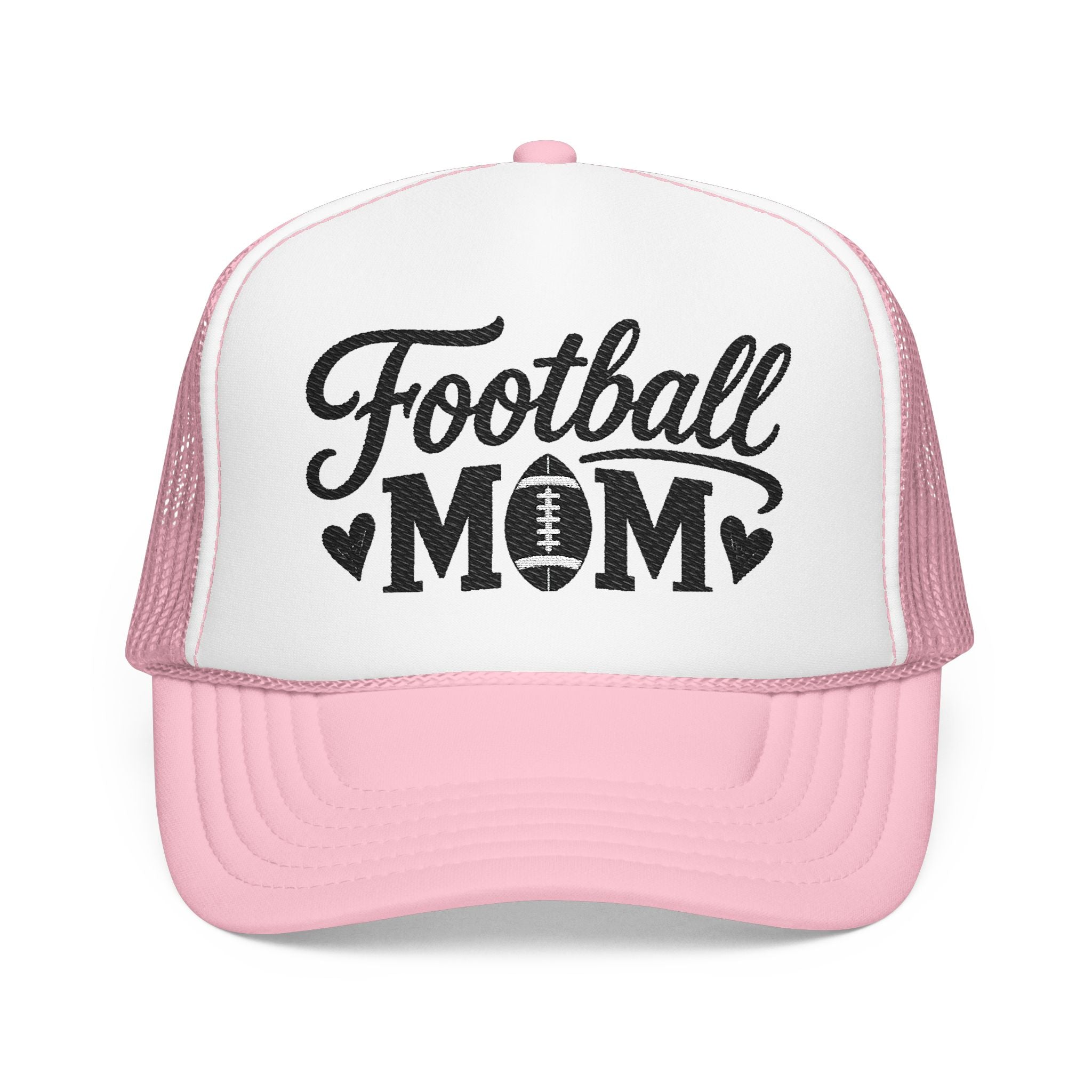 Football Mom Trucker Hat — Mesh Foam Cap for Game Day