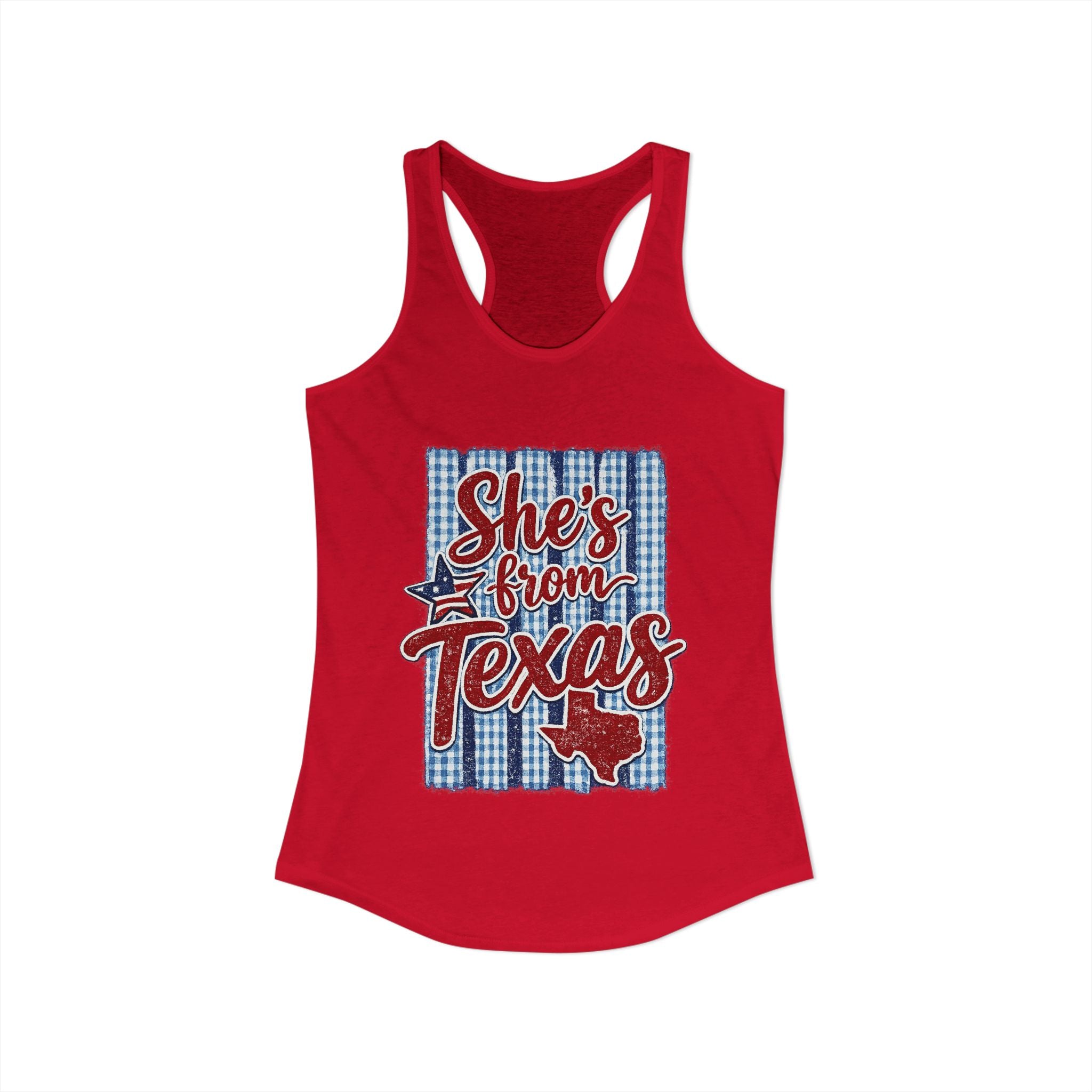 She's From Texas Racerback Tank
