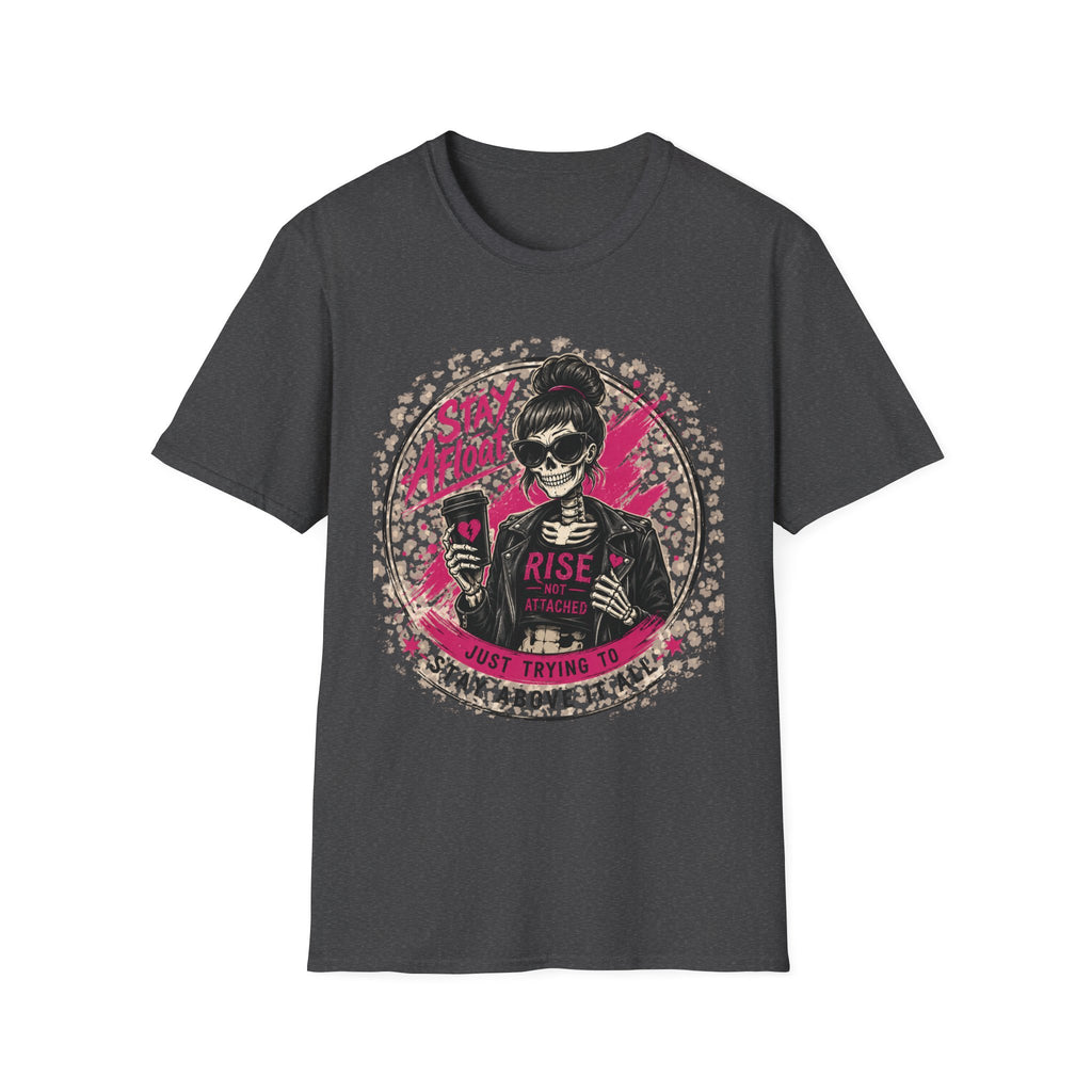Stay Afloat Skull Tee — Edgy Rockabilly Women's Graphic T-Shirt