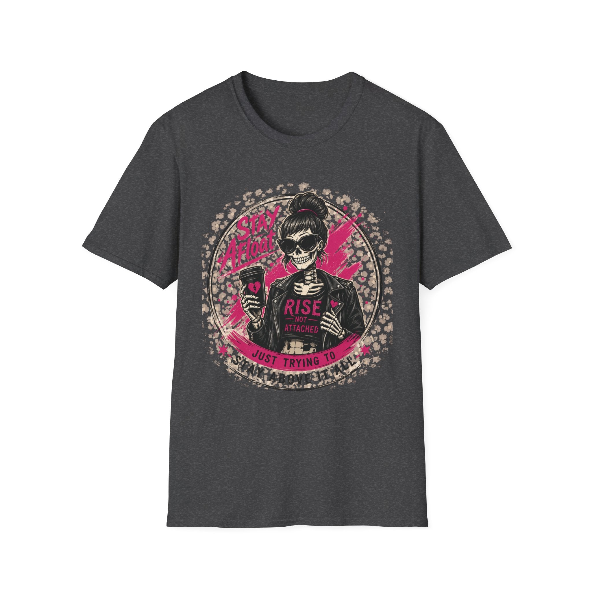 Stay Afloat Skull Tee — Edgy Rockabilly Women's Graphic T-Shirt