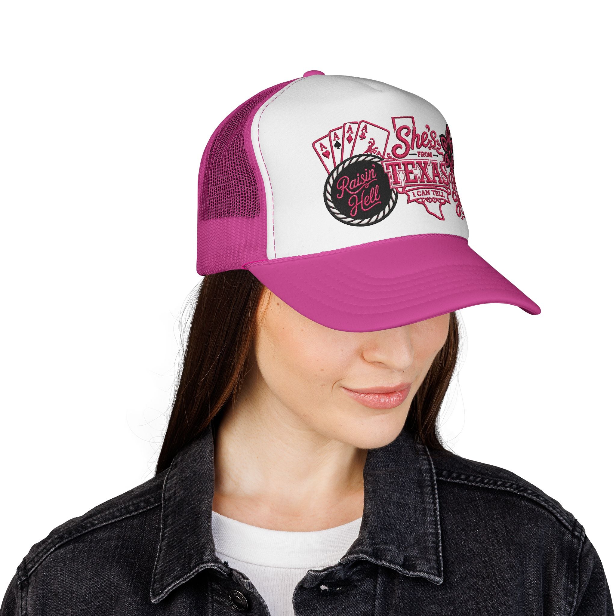 Texas Sweetheart Trucker Hat — "She’s From Texas, I Can Tell"