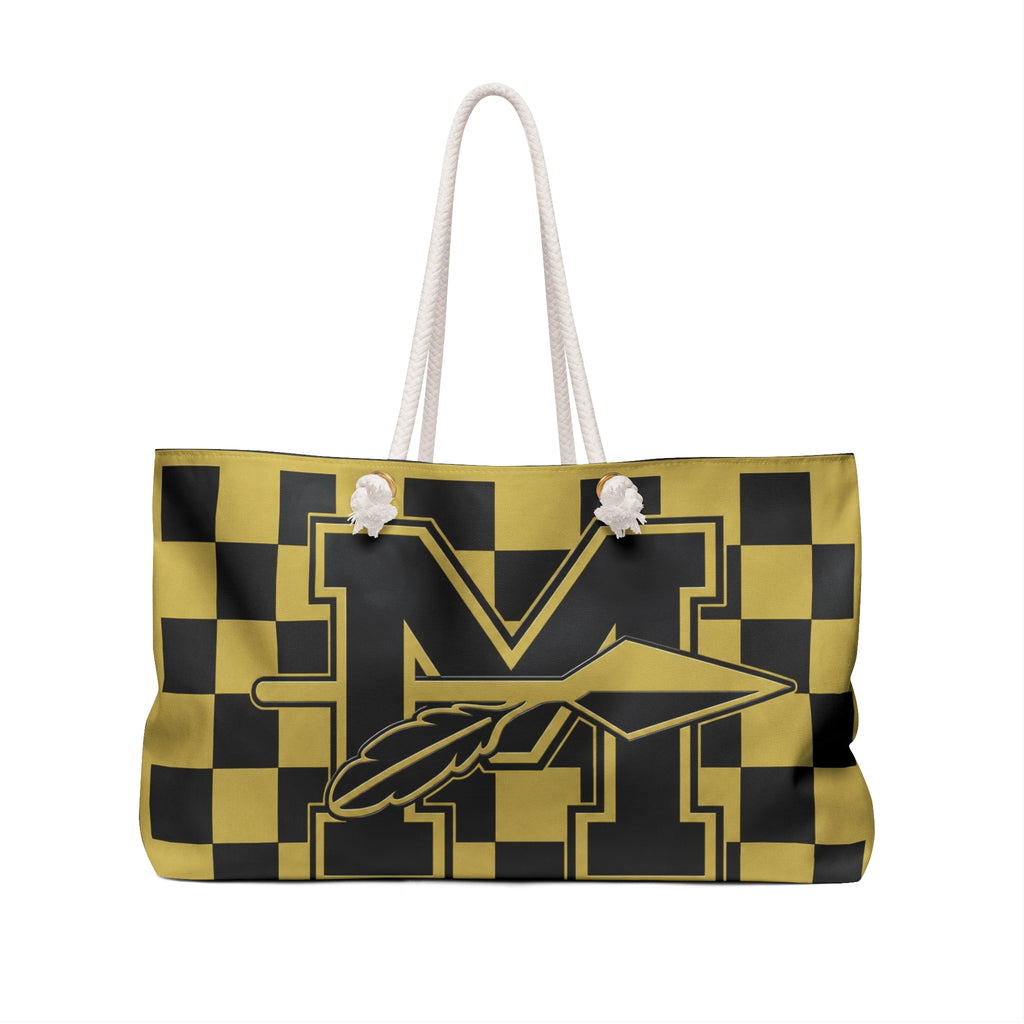 Morton Logo - Bold Black & Gold Travel Tote