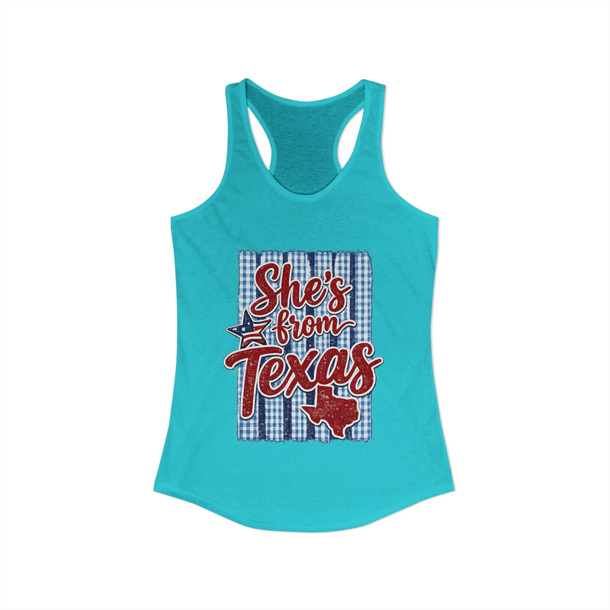 She's From Texas Racerback Tank