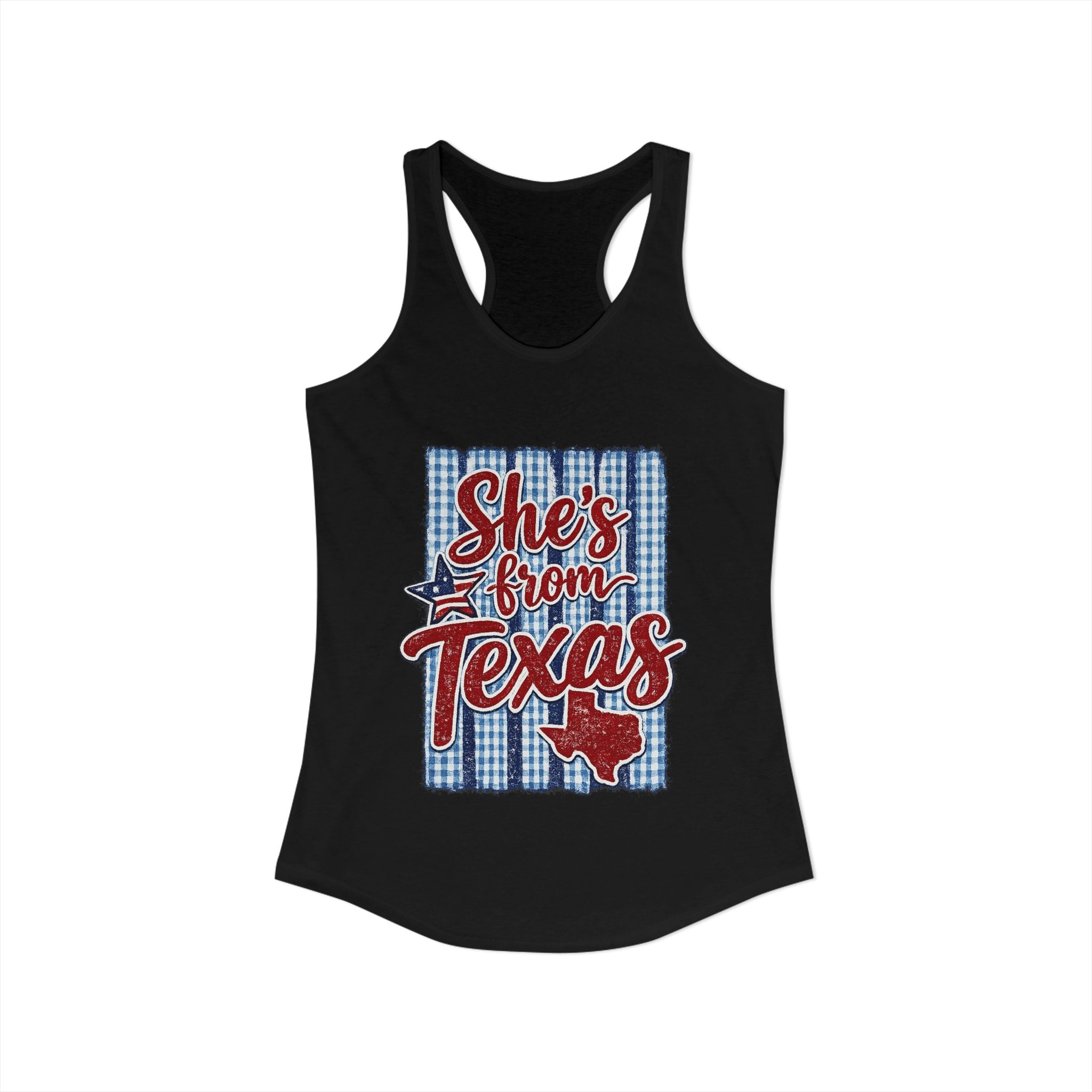 She's From Texas Racerback Tank
