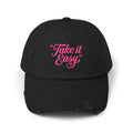 'Take It Easy' Distressed Cap