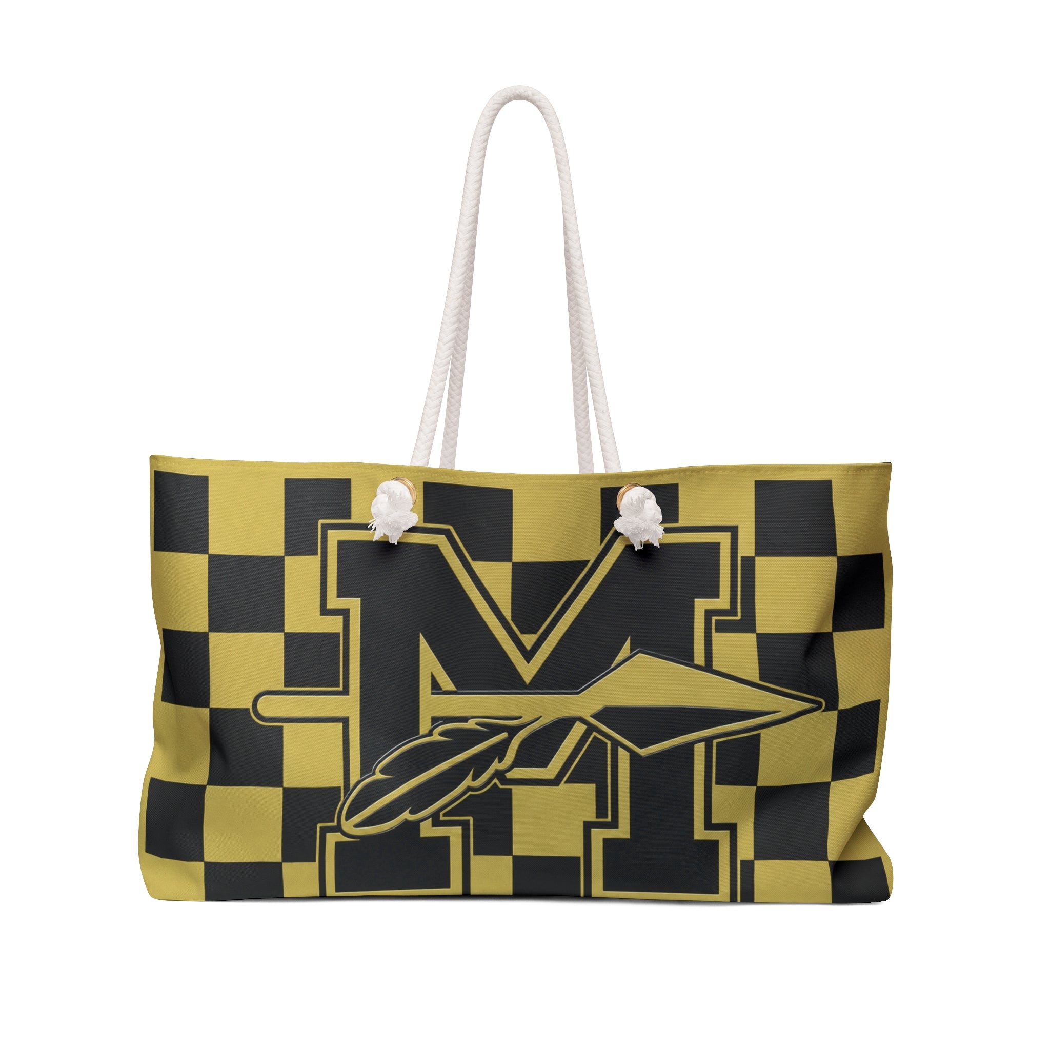 Morton Logo - Bold Black & Gold Travel Tote