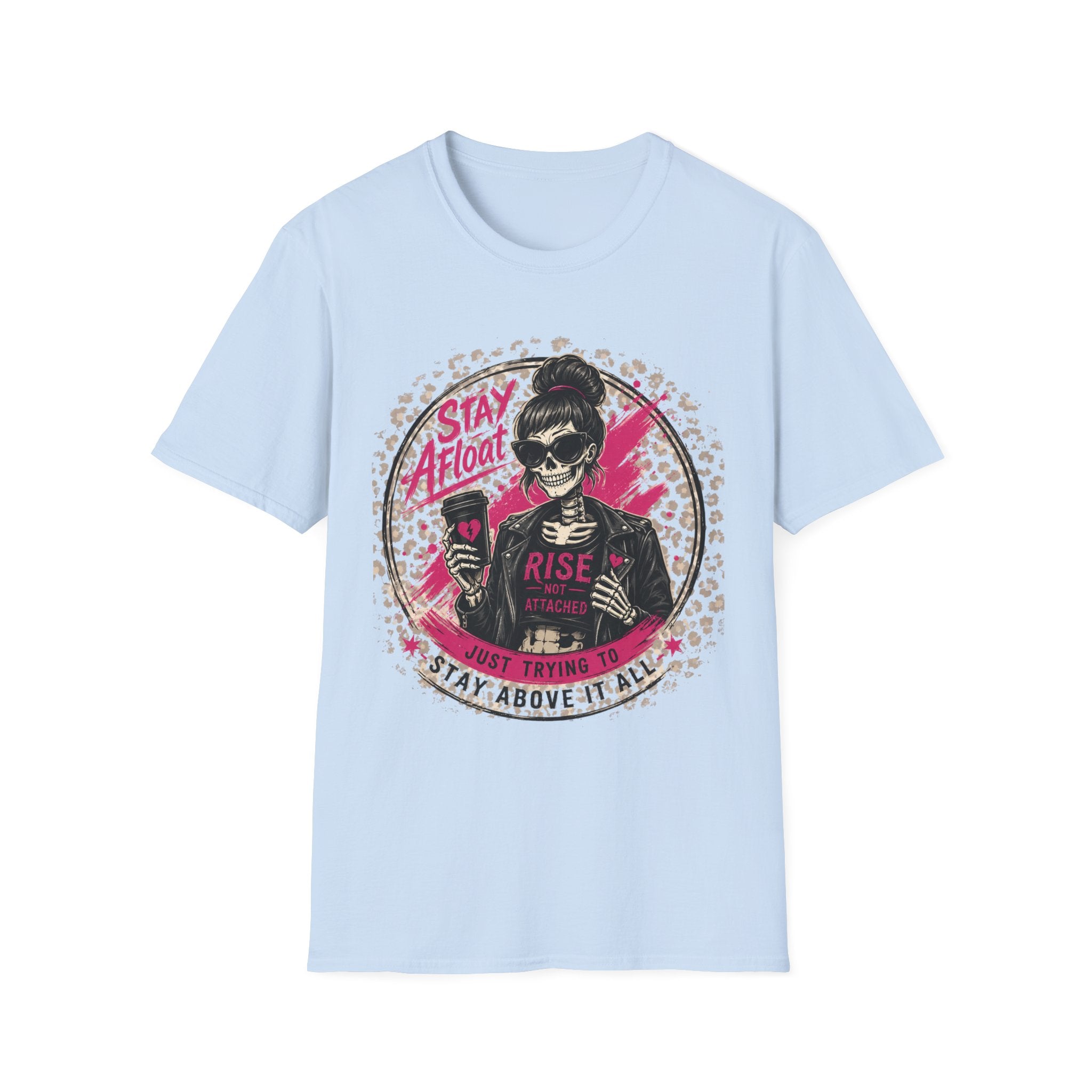 Stay Afloat Skull Tee — Edgy Rockabilly Women's Graphic T-Shirt