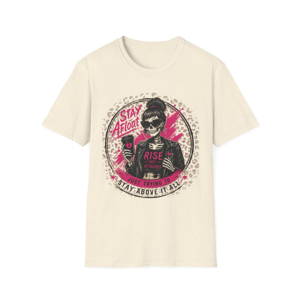 Stay Afloat Skull Tee — Edgy Rockabilly Women's Graphic T-Shirt