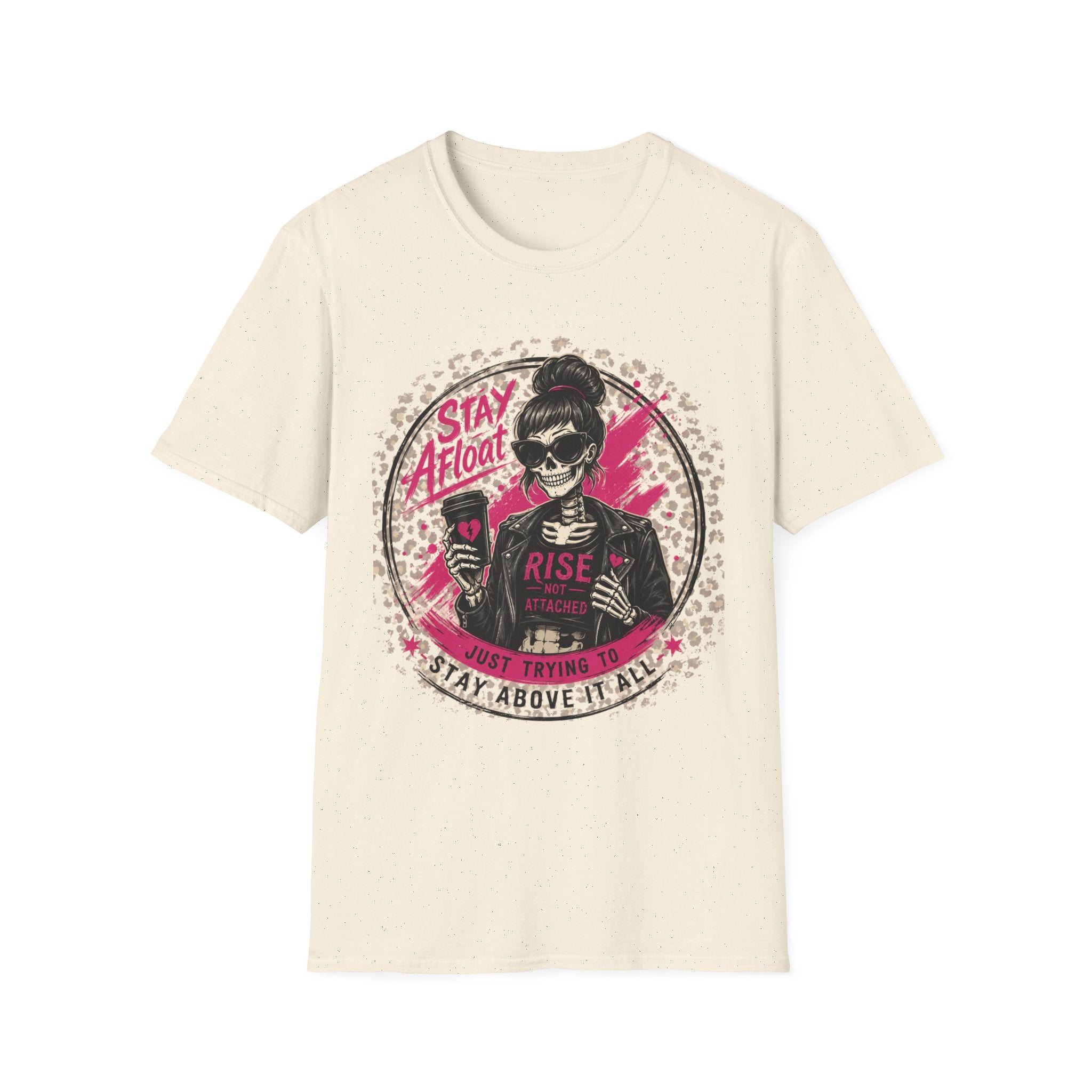 Stay Afloat Skull Tee — Edgy Rockabilly Women's Graphic T-Shirt