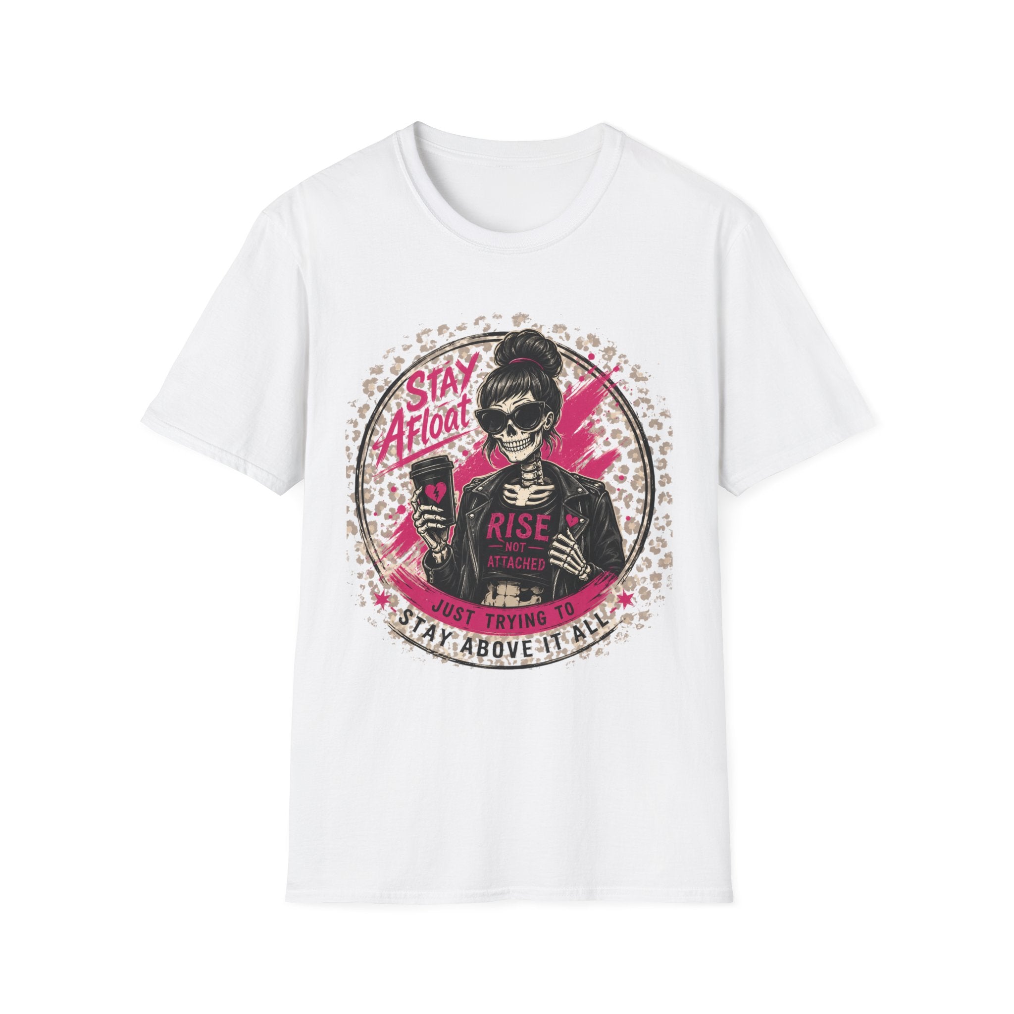 Stay Afloat Skull Tee — Edgy Rockabilly Women's Graphic T-Shirt